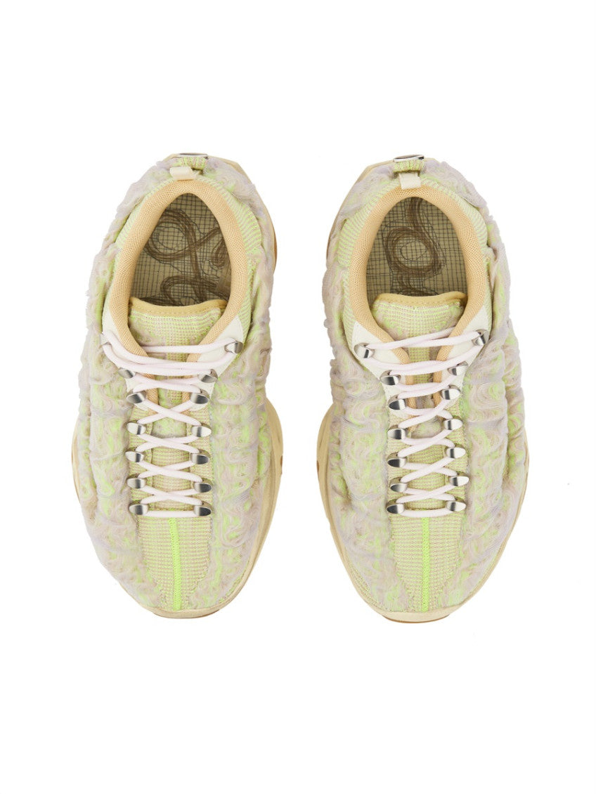 Off White Textured Sneakers 4