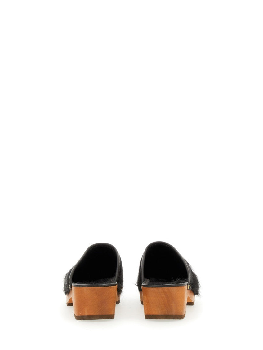 Black Studded Norma Mules 3