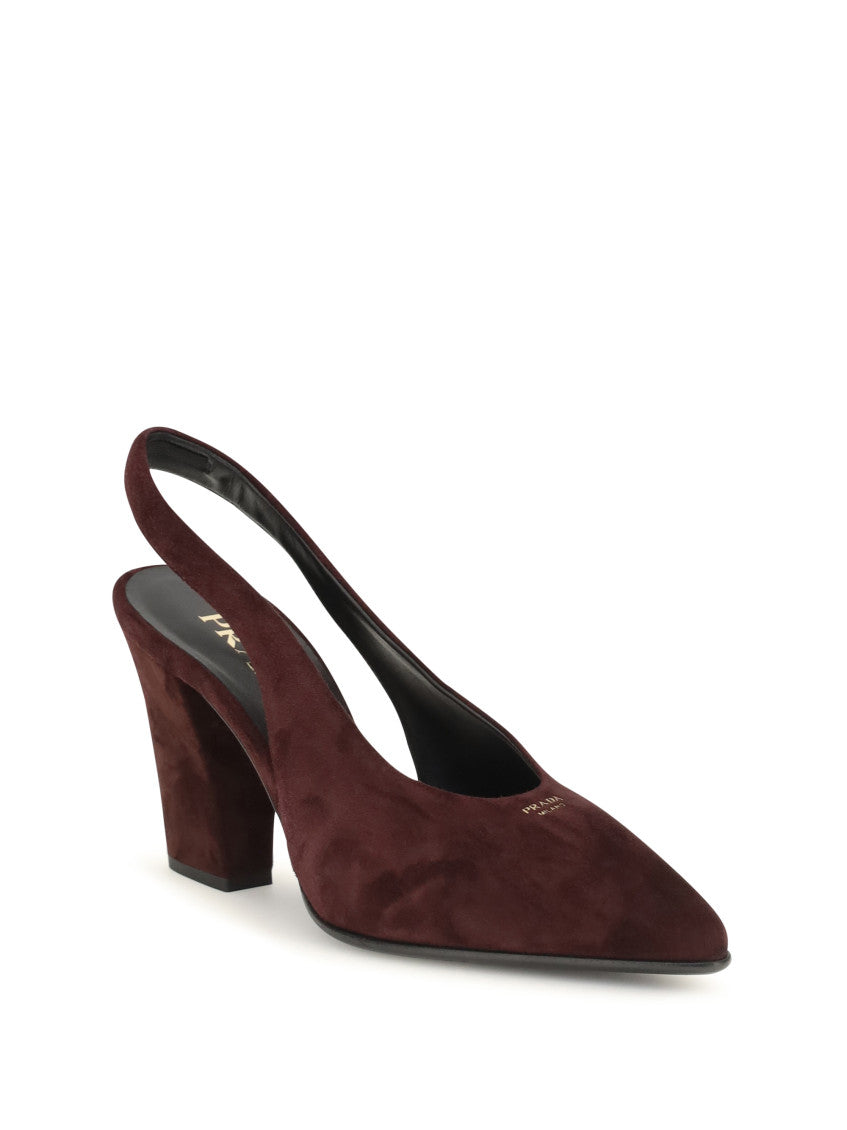 Burgundy Slingback Pumps 2
