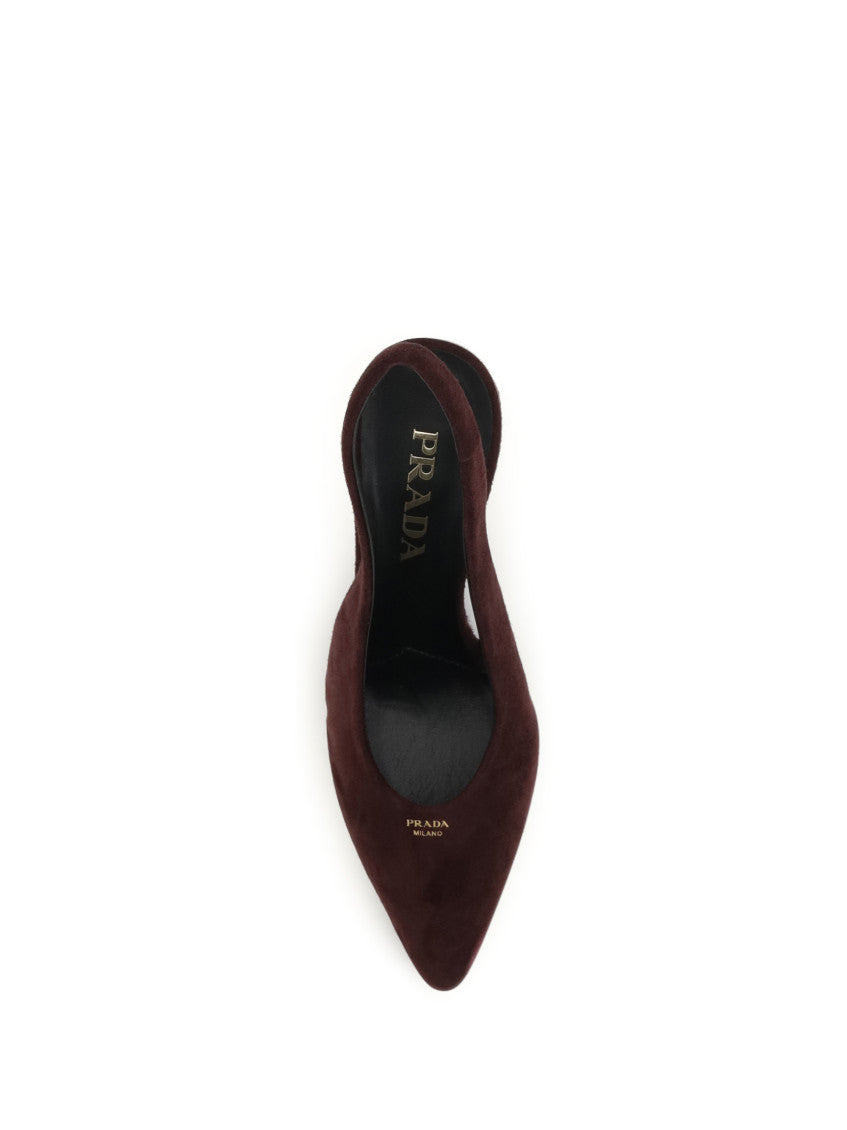Burgundy Slingback Pumps 4