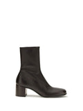Brown Stretch Leather Boots 1