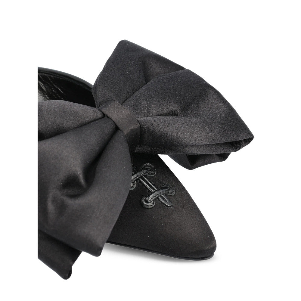 Black Bow Mules 4