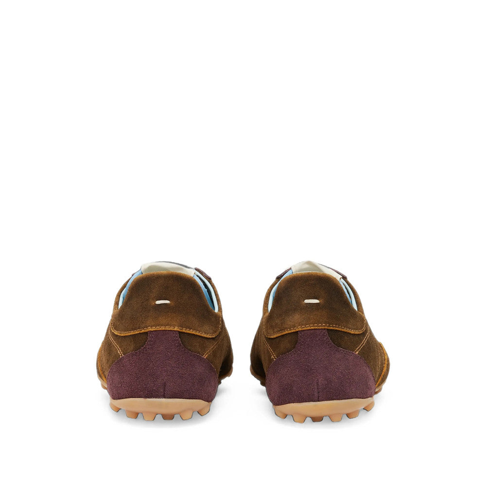 Brown Color Block Signature Sneakers 3