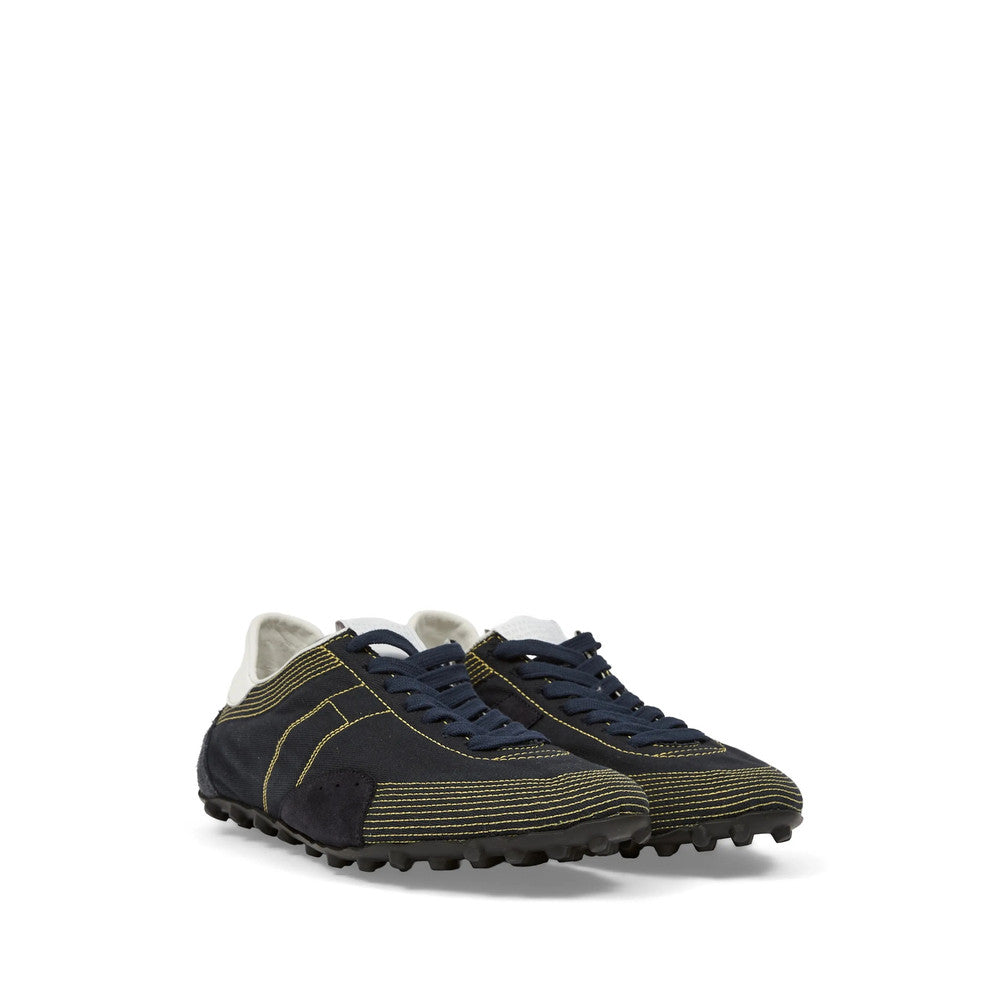 Navy Blue Cotton Replica Sneakers 2