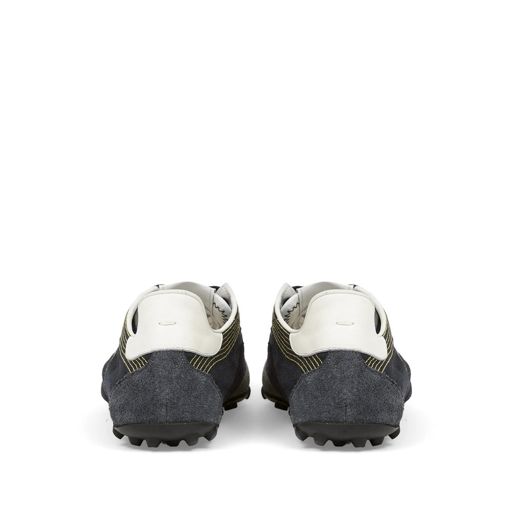 Navy Blue Cotton Replica Sneakers 4