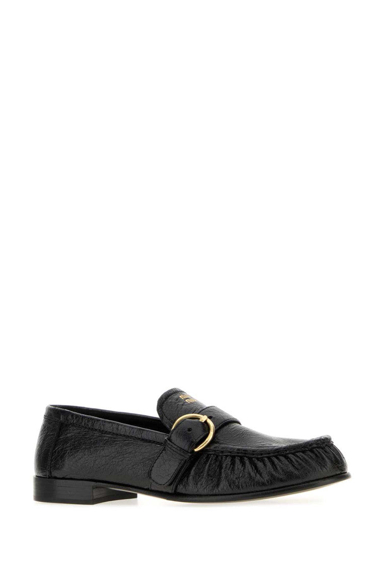 Black Logo Mocassini Loafers 2