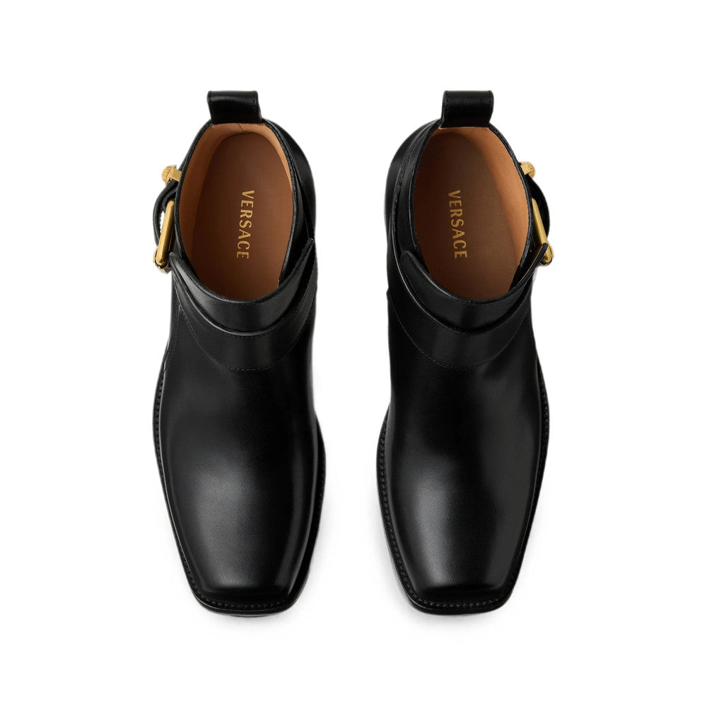 Black Leather Orlando Boots 2