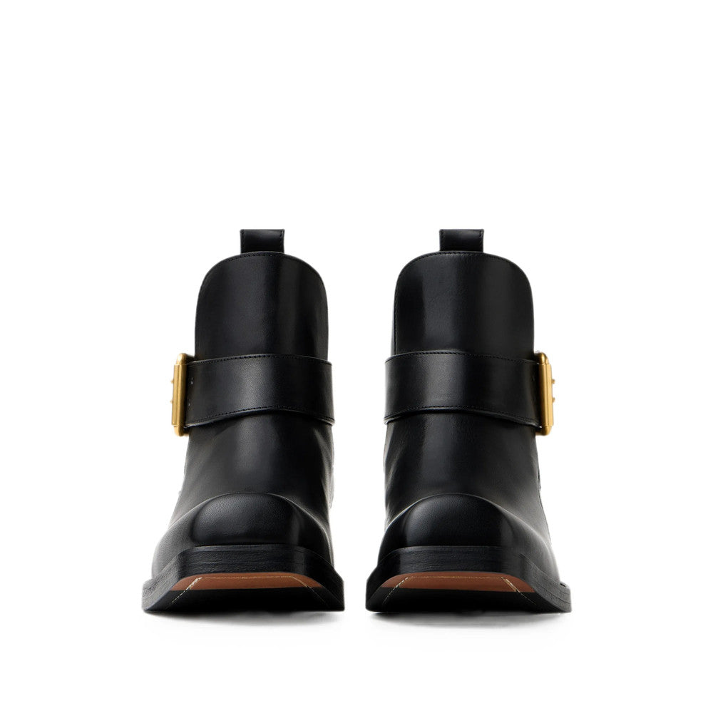 Black Leather Orlando Boots 4