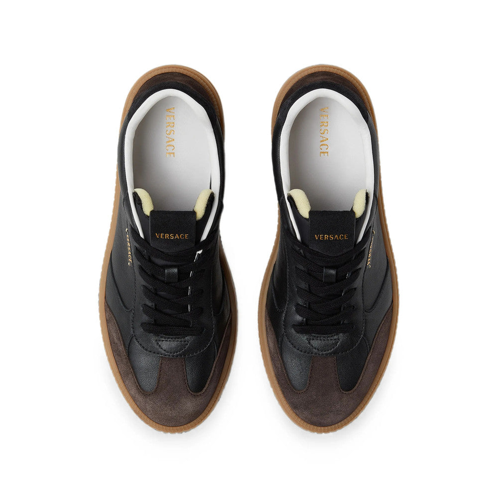 Black Greca Court Sneakers 2