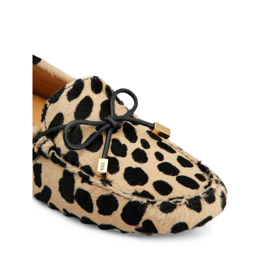 Leopard Print Gommino Loafers 5