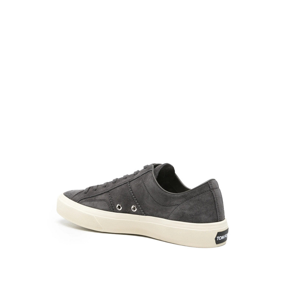 Grey Lace-Up Sneakers 4