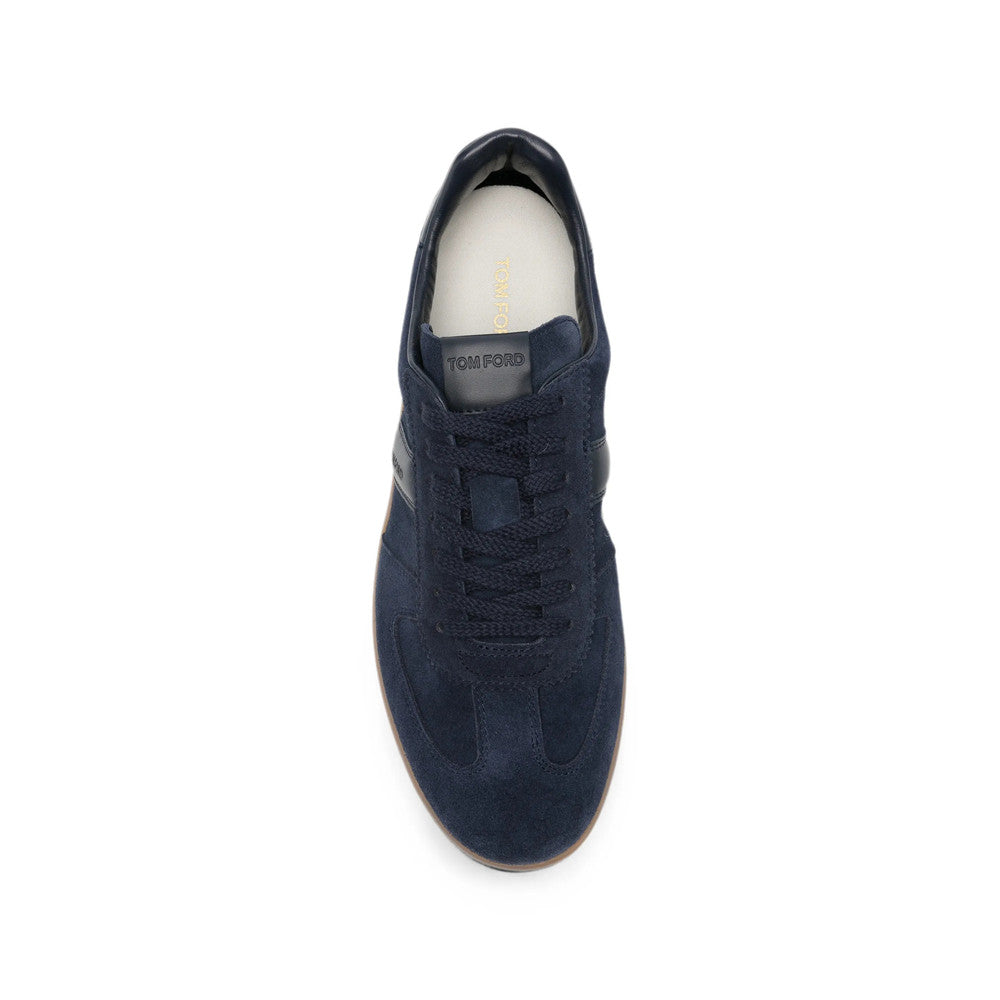 Navy Blue Logo Sneakers 4