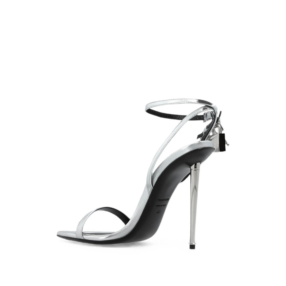 Silver Ankle Strap Heels 3