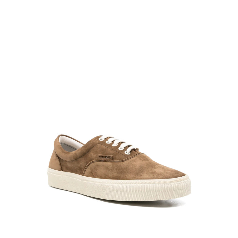 Brown Logo Low-Top Sneakers 2