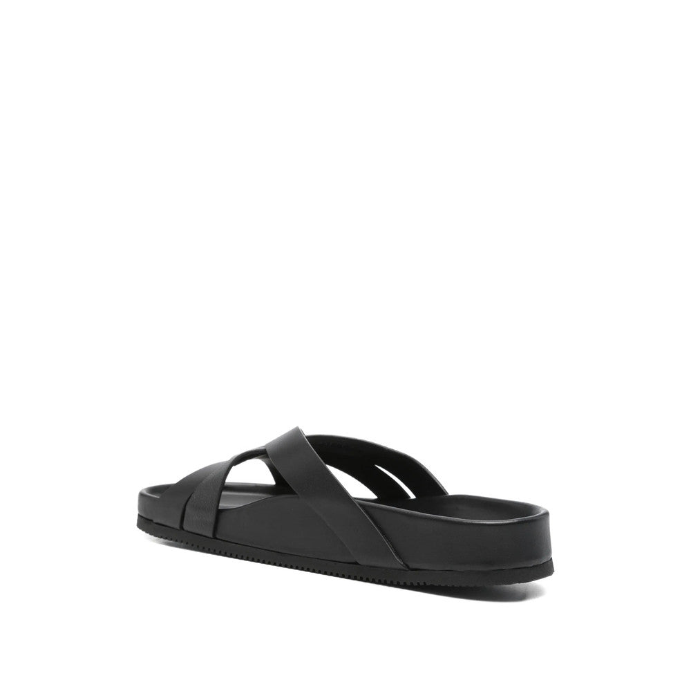 Black Crossover Sandals 2