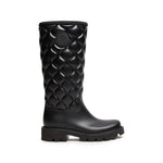 Black Quilted Boots 1