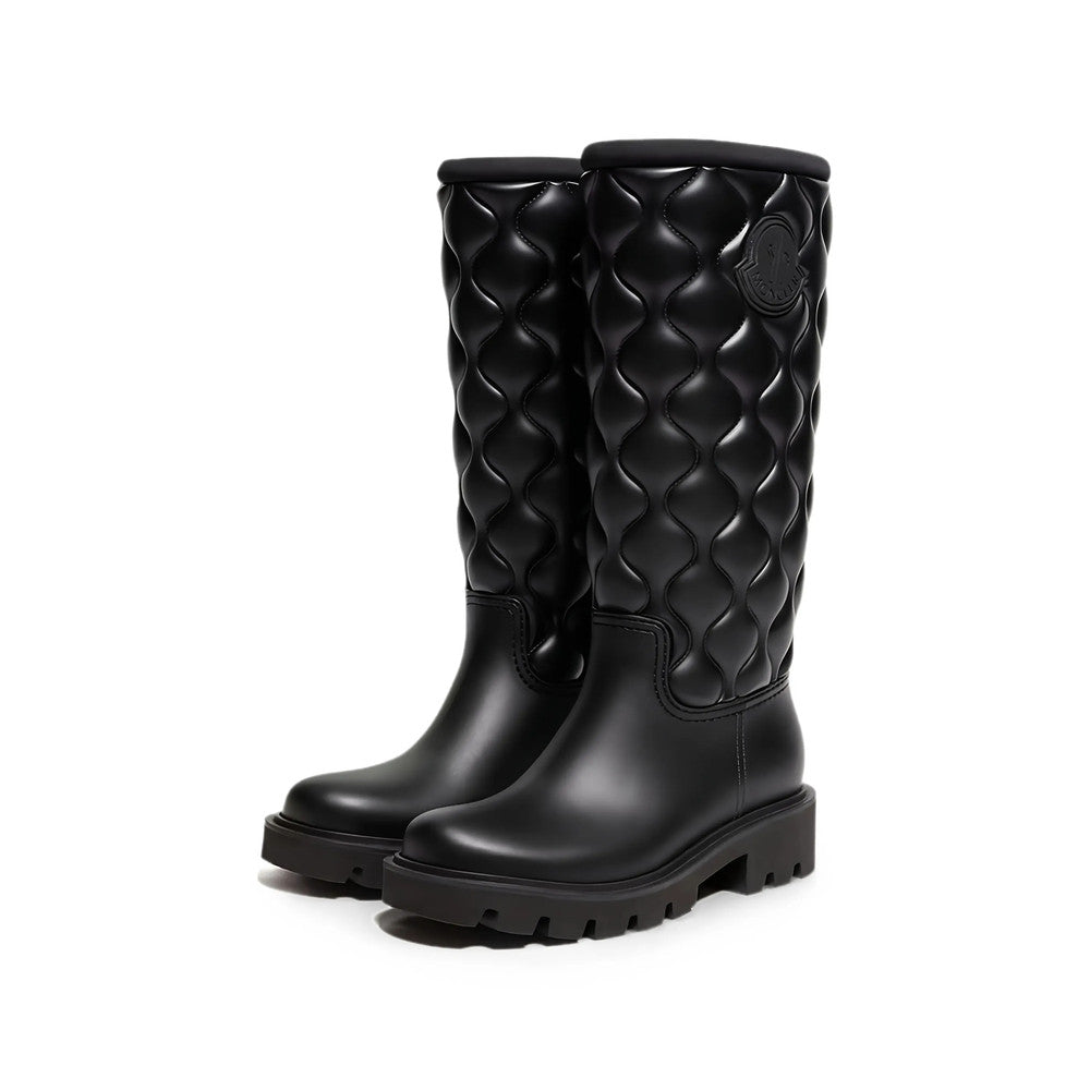 Black Quilted Boots 2