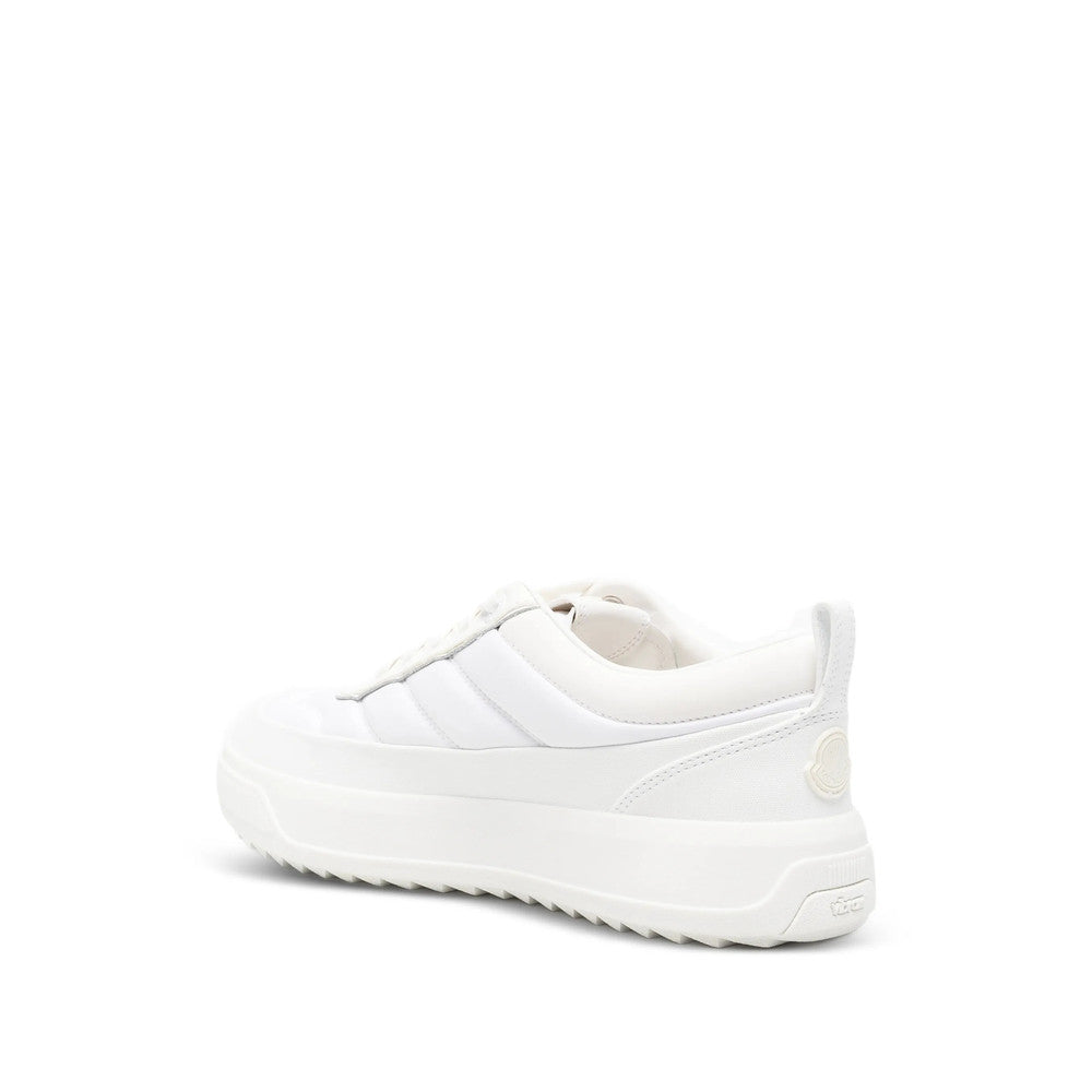 White Logo Panelled Sneakers 4