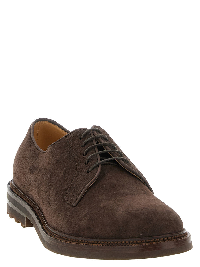 Brown Derby Lace Ups Shoes 2