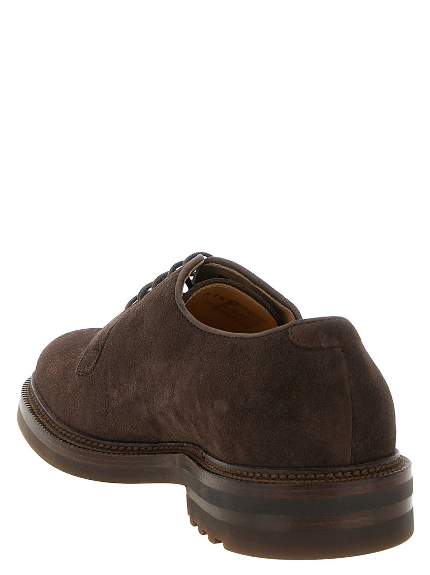 Brown Derby Lace Ups Shoes 3