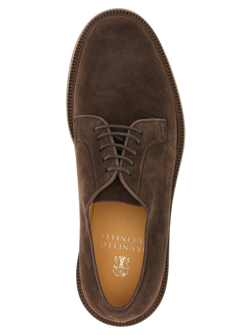 Brown Derby Lace Ups Shoes 4