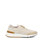 Beige Color Block Sneakers 1