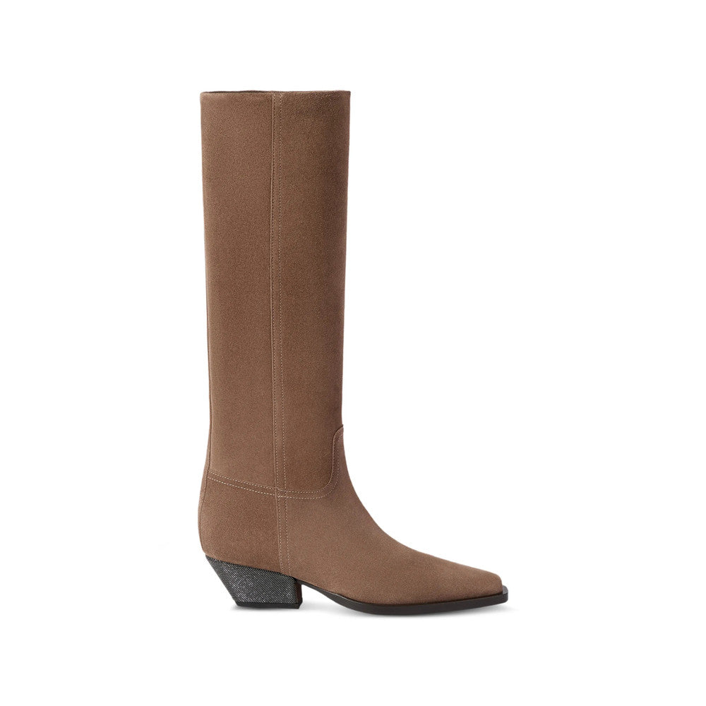Brown Suede Boots 1
