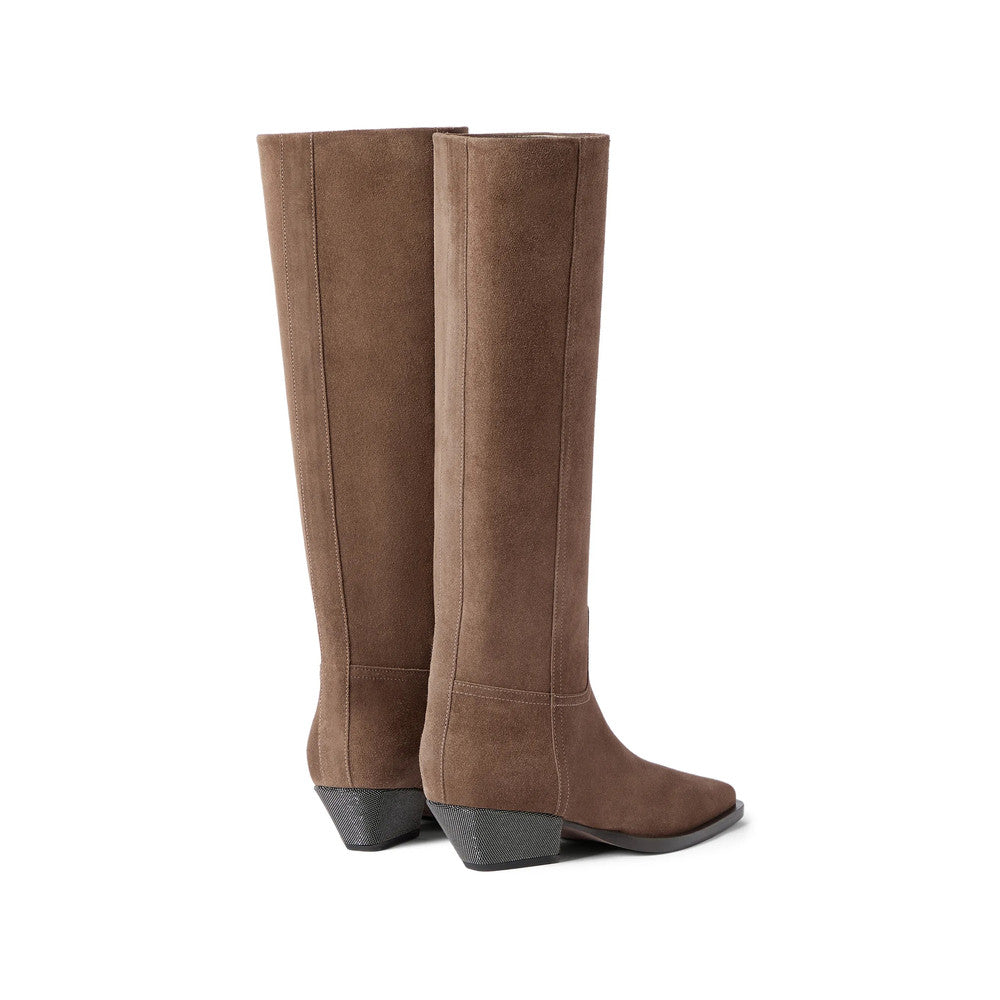 Brown Suede Boots 3