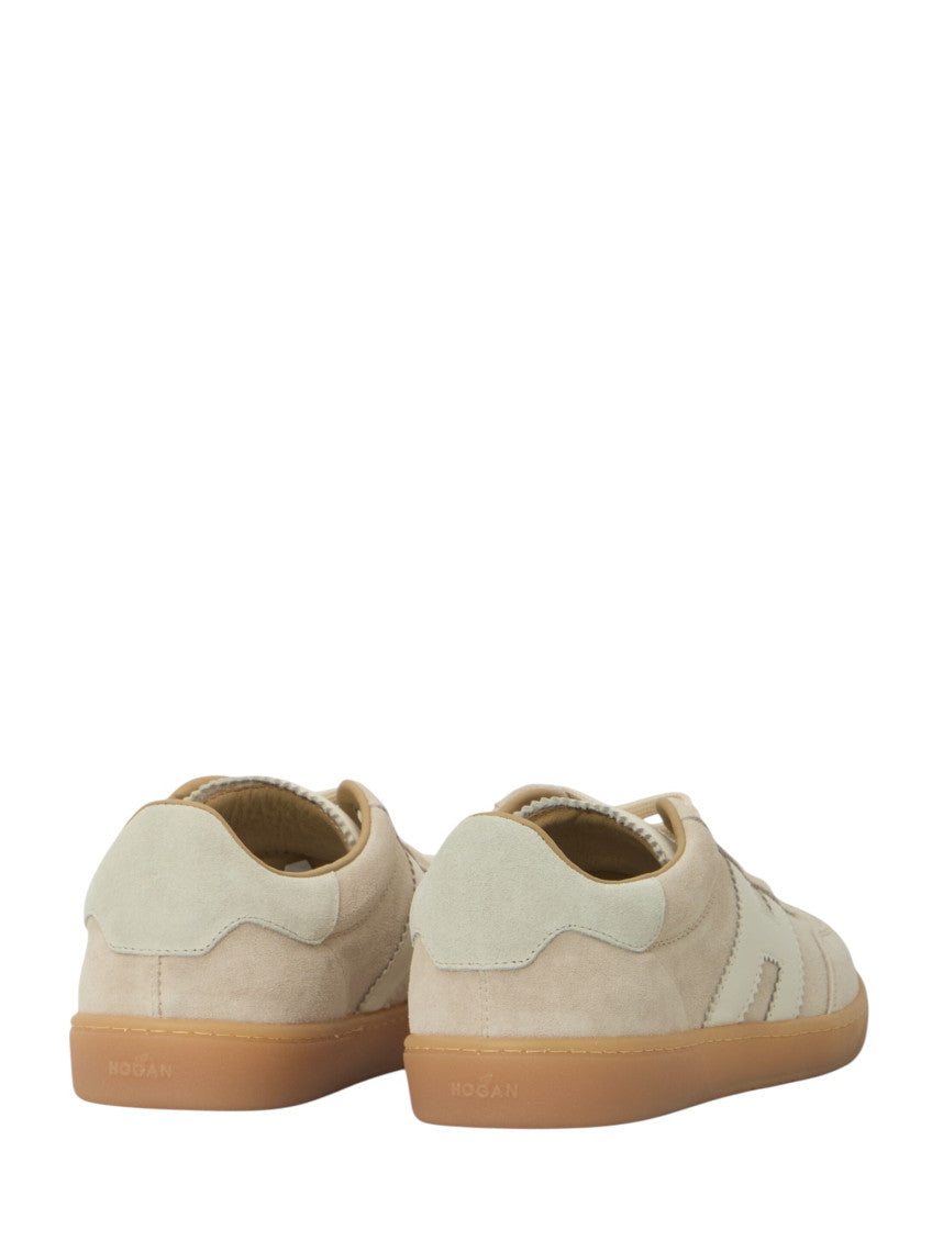 Beige Color Block Cool Sneakers 3