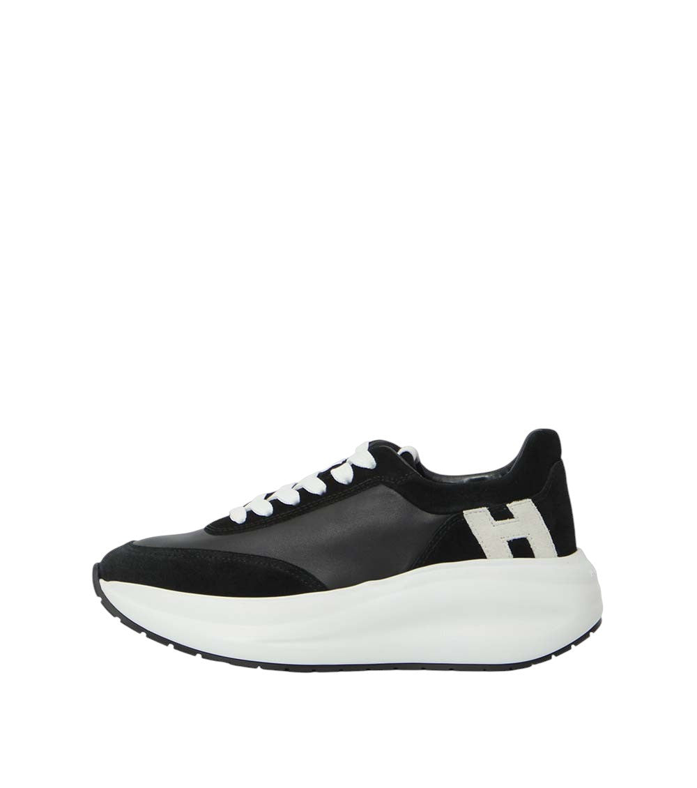 BlackWhite Color Block Active Sneakers 4