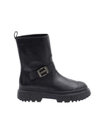 Black H619 Biker Boots 1