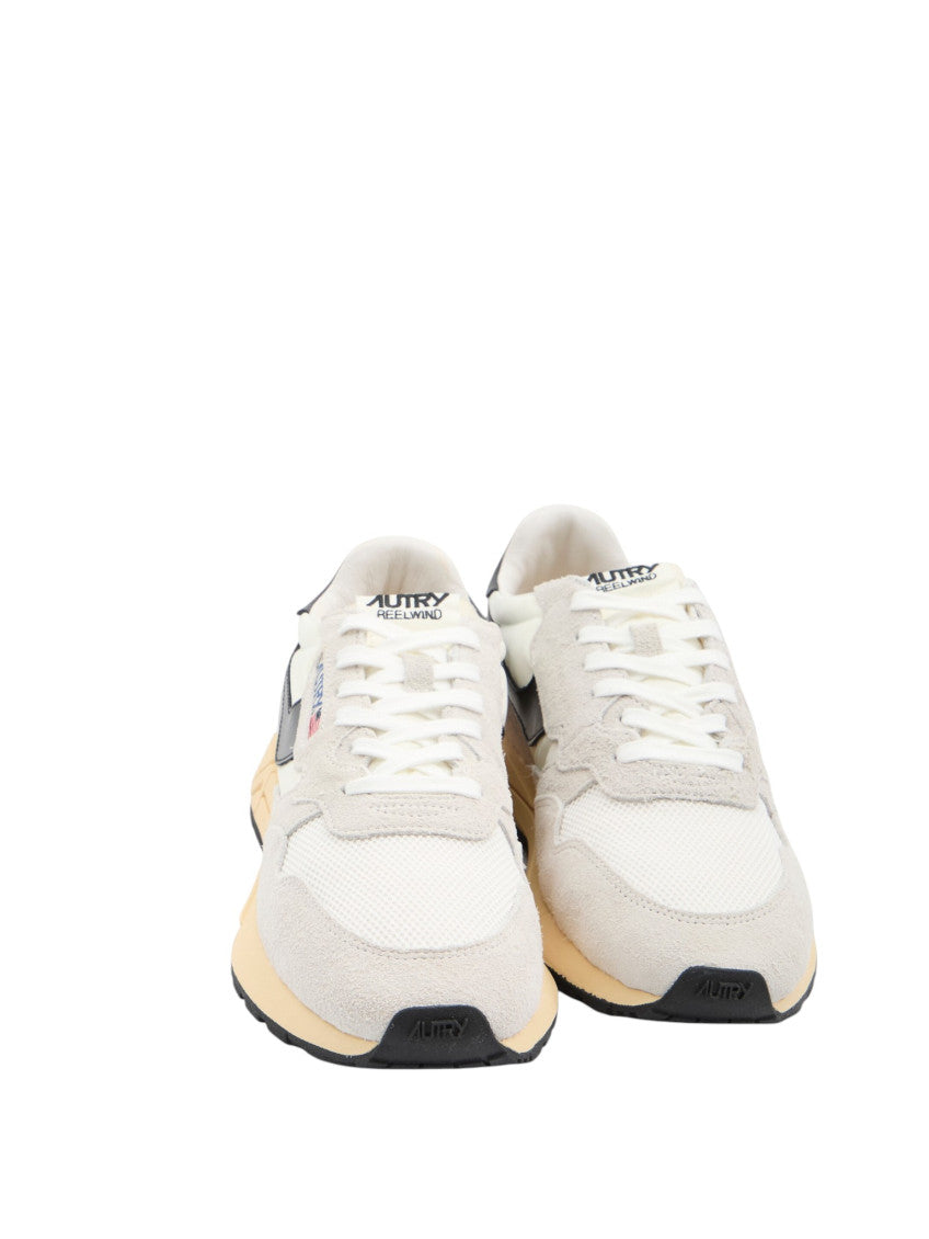 White Color Block Reelwind Sneakers 4