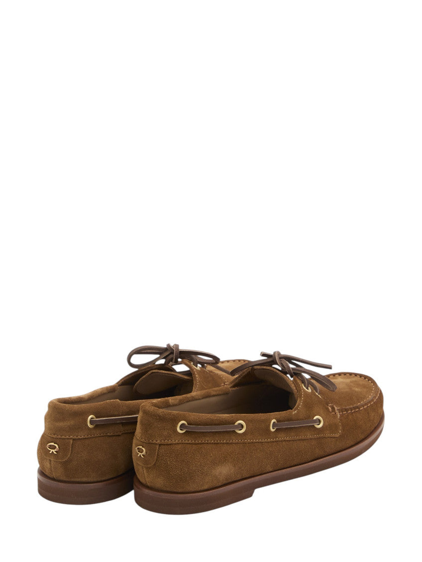 Brown Lace Up Loafers 3