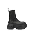 Black Leather Beatle Boots 1