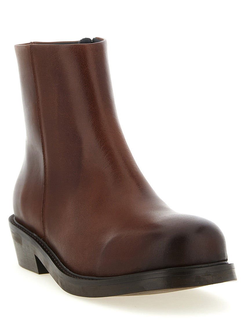 Brown Solid Lerato Boots 2