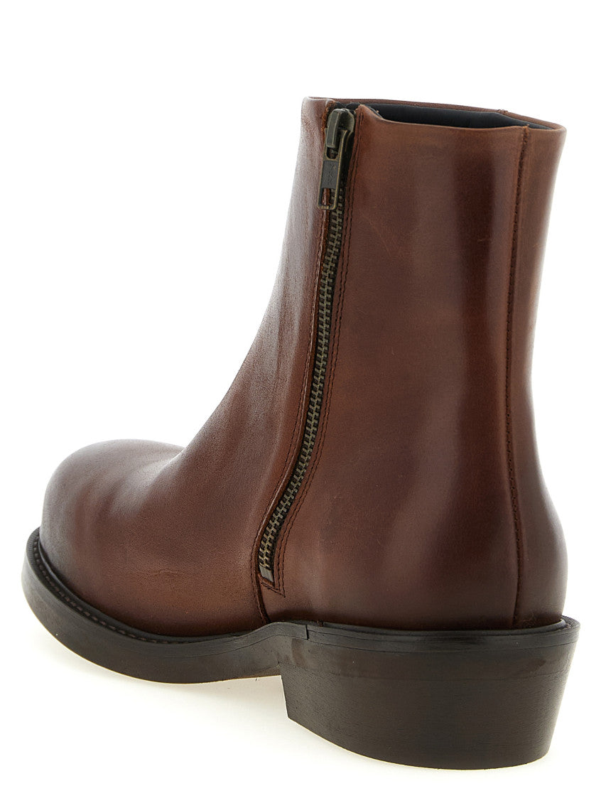 Brown Solid Lerato Boots 3