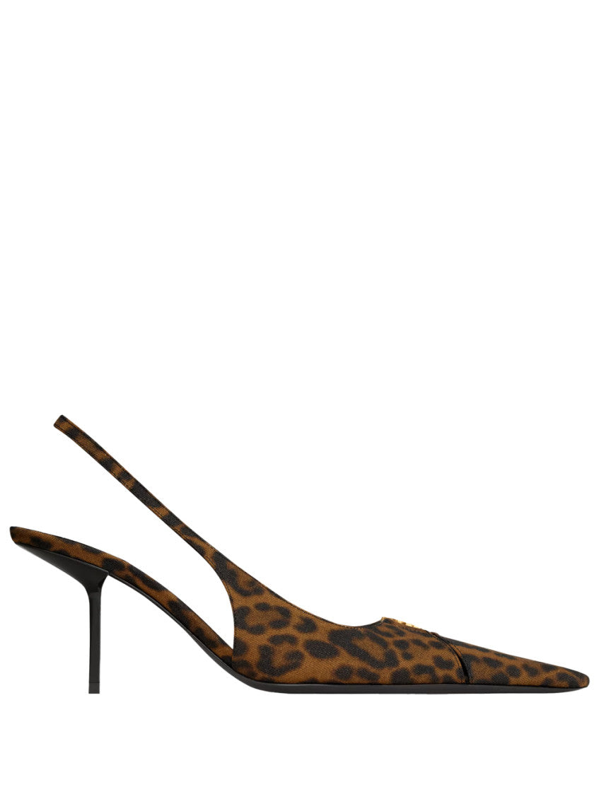 Leopard Print Slingback Pumps 1