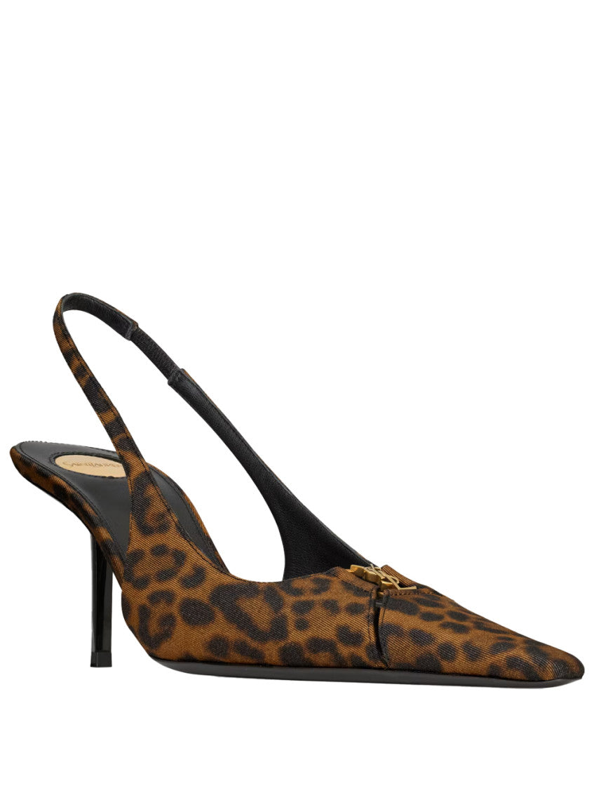 Leopard Print Slingback Pumps 2