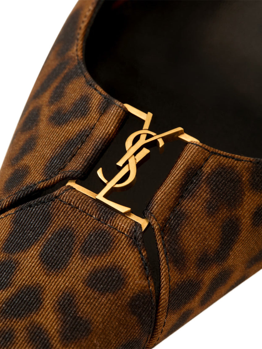 Leopard Print Slingback Pumps 4