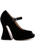 Black  Velvet Heels 1
