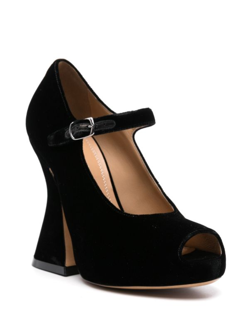 Black  Velvet Heels 2