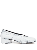 White Leather Pumps 1