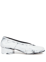 White Leather Pumps 1