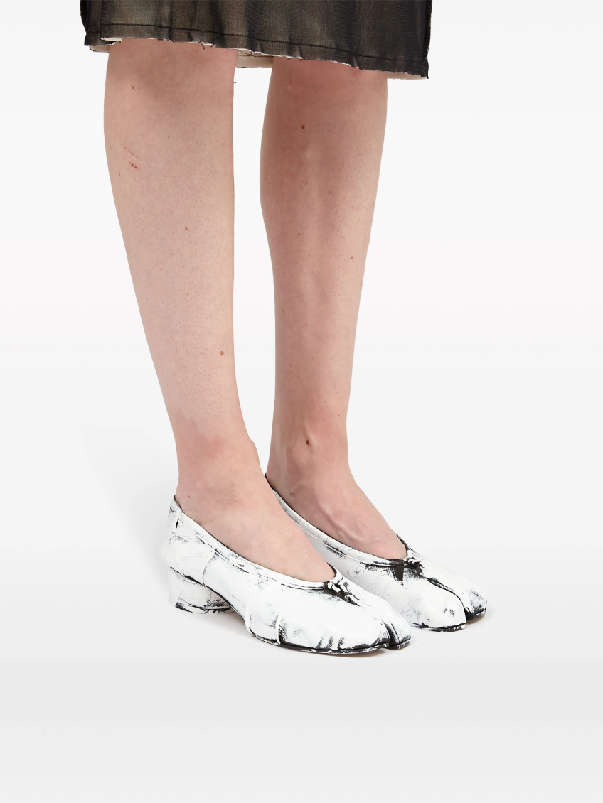 White Leather Pumps 2
