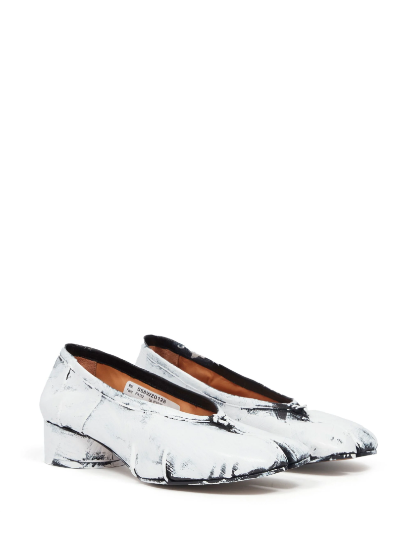 White Leather Pumps 3