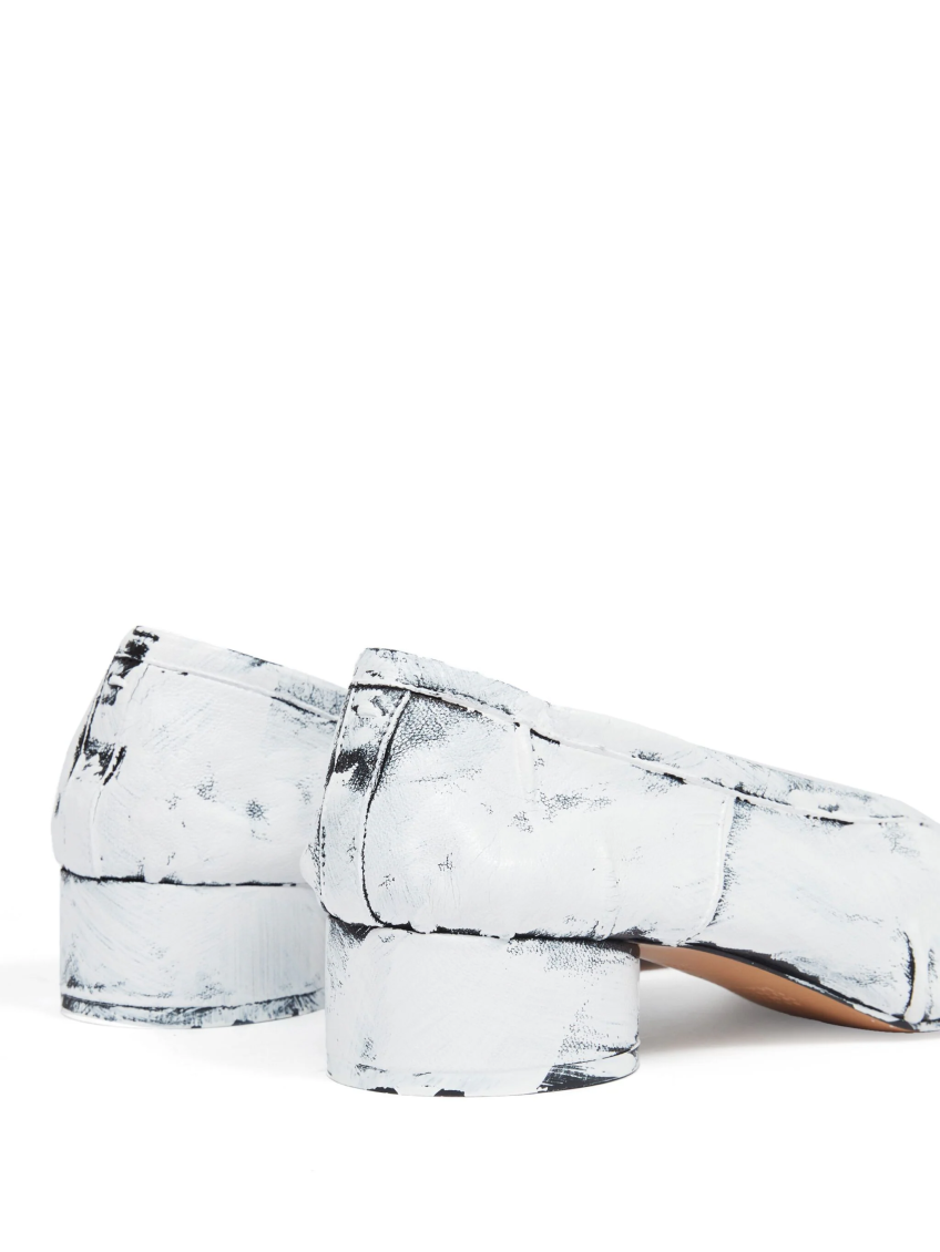 White Leather Pumps 6
