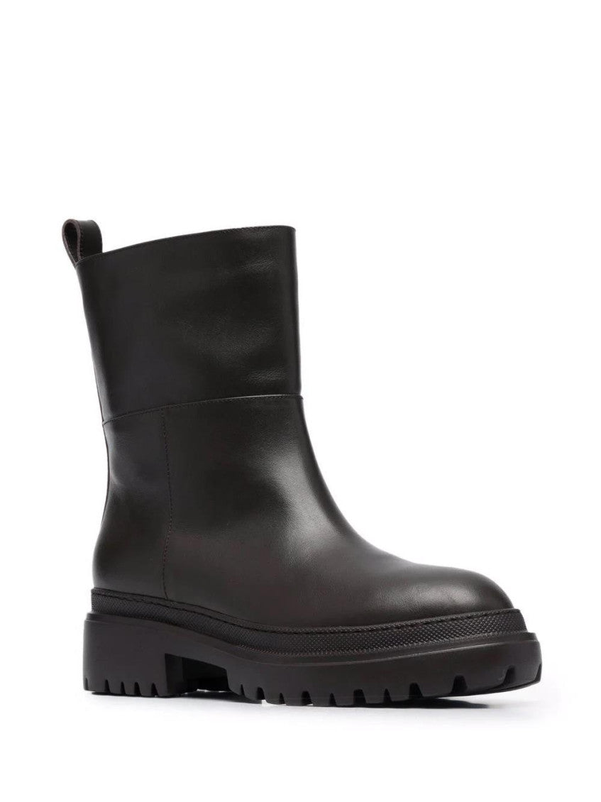 Black Ankle Leather Boots 2