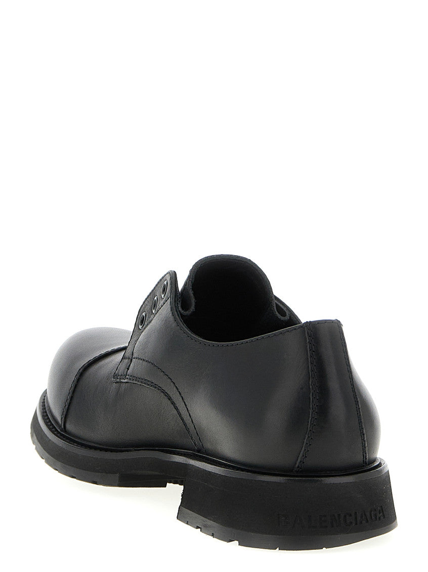 Black Leather Derby Shoes 3
