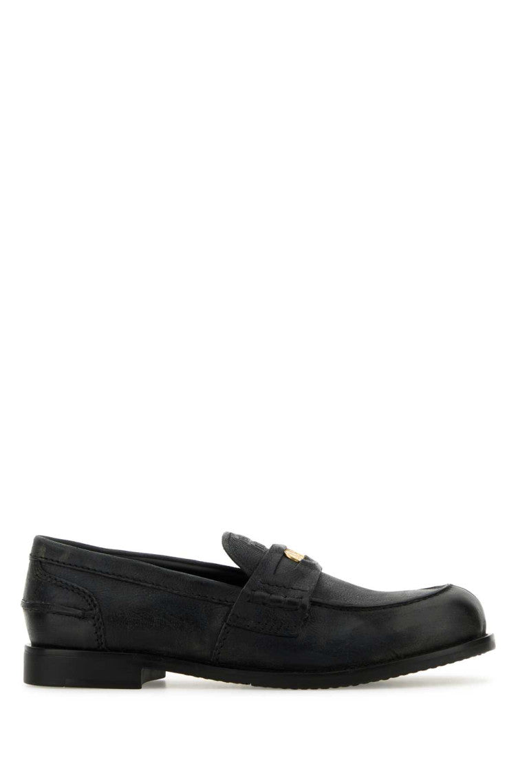 Black Leather Loafers 1
