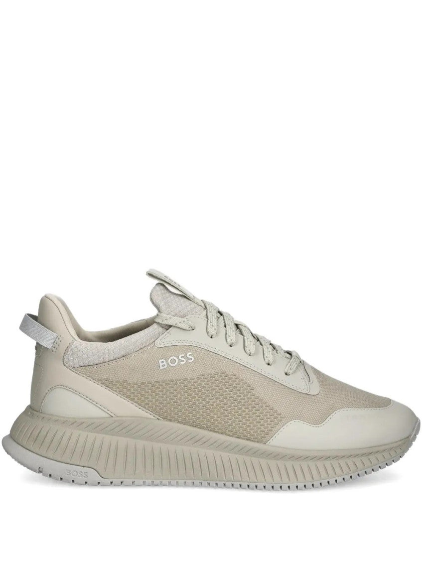 Beige Logo Sneakers 2